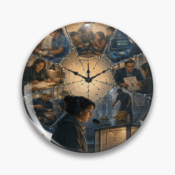 Item preview, Storyteller Desk Collage Art designed and sold by InkNovaLab.