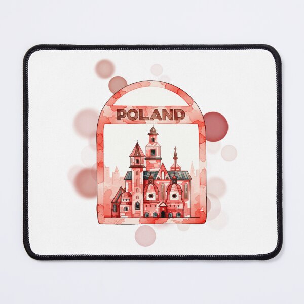 Item preview, Poland Postage Stamp with Buildings and Polska Text Design designed and sold by iamKRUK.