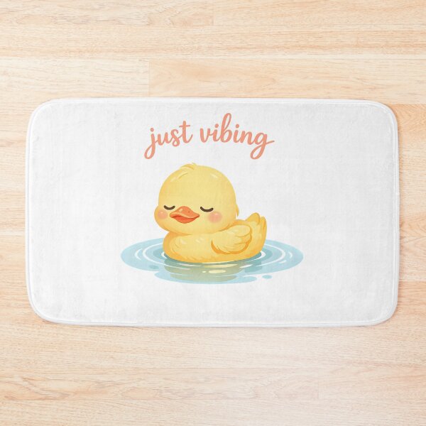 Item preview, "Just Vibing" | Cute Rubber Duck & Peaceful Water Aesthetic Art designed and sold by Naviora.