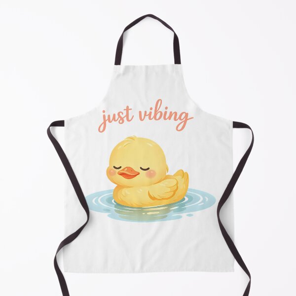 Item preview, "Just Vibing" | Cute Rubber Duck & Peaceful Water Aesthetic Art designed and sold by Naviora.
