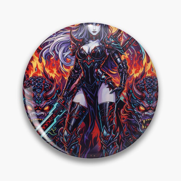 Item preview, Dominance Chaos - Futuristic Cyber Demon Samurai Oni Graphic Art designed and sold by RumiRogue.
