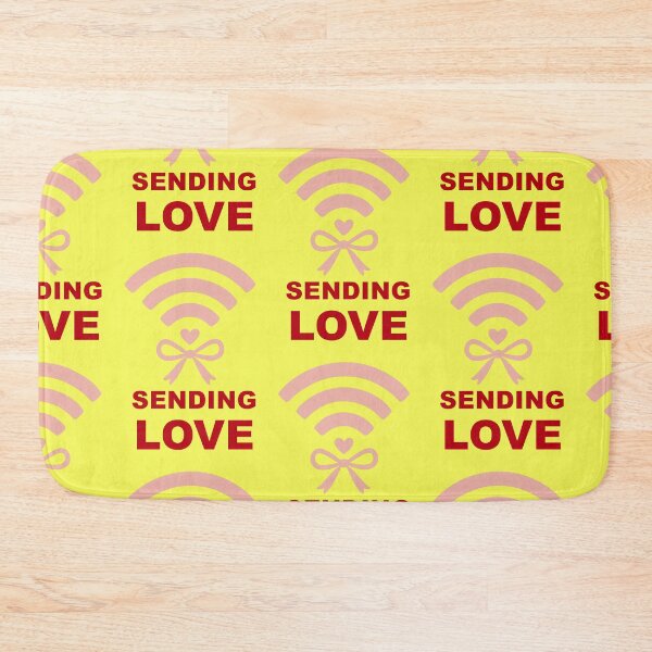 Item preview, Sending Love WLAN signal with ribbon and heart designed and sold by Mauswohn.