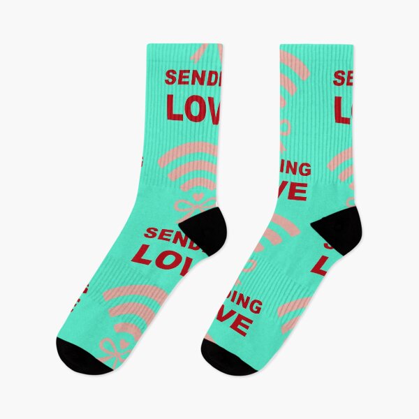 Item preview, Sending Love WLAN signal with ribbon and heart designed and sold by Mauswohn.