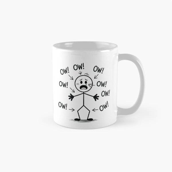 Item preview, Ow Ow Ow Funny Body Pain Stick Figure Humor Relatable Pain Joke Graphic designed and sold by kiralynstration.
