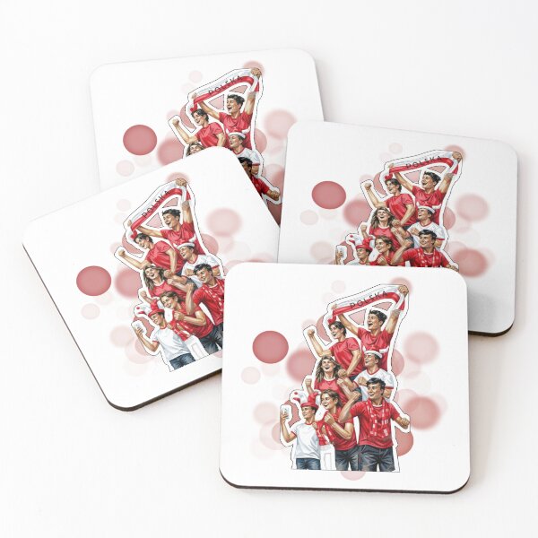 Item preview, Polish Football Fans in Red and White with Poland Flag Design designed and sold by iamKRUK.