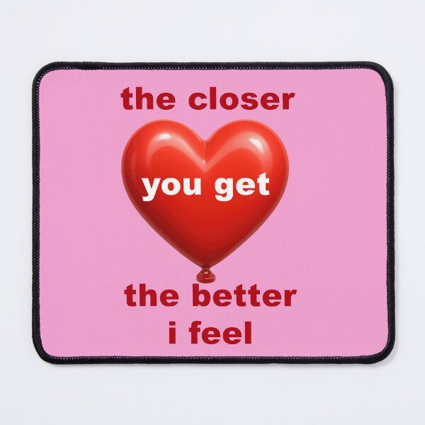 Item preview, The Closer You Get heart balloon motif designed and sold by Mauswohn.