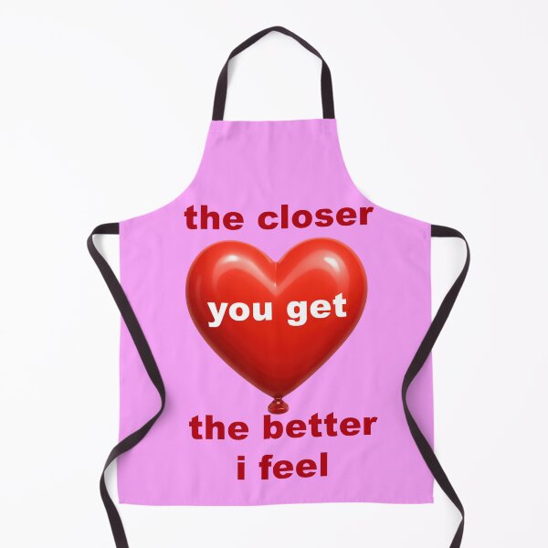 Item preview, The Closer You Get heart balloon motif designed and sold by Mauswohn.