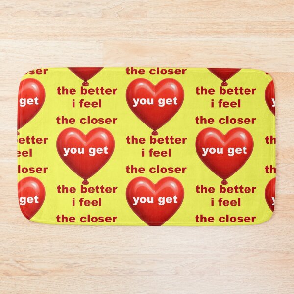 Item preview, The Closer You Get heart balloon motif designed and sold by Mauswohn.