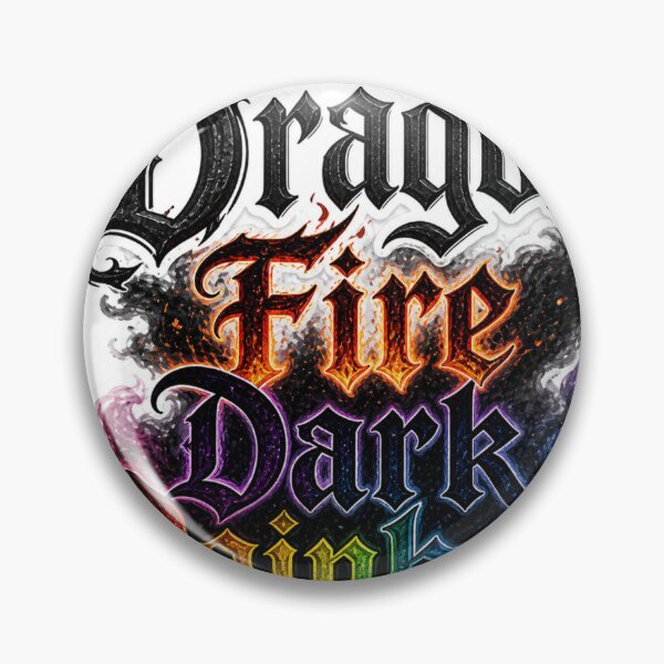 Item preview, Dragon Fire Dark Rainbow Typography designed and sold by PriyankaSonara.
