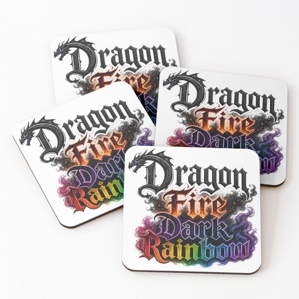 Item preview, Dragon Fire Dark Rainbow Typography designed and sold by PriyankaSonara.