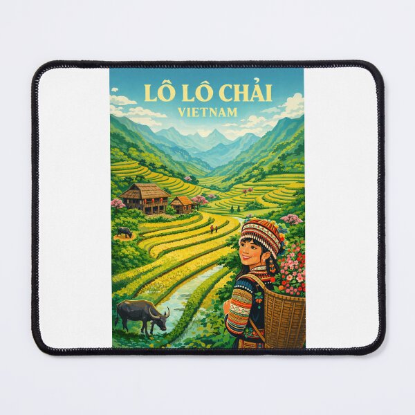 Item preview, Lo Lo Chai Vietnam Ha Giang Rice Terrace Mountain Village designed and sold by Places On Earth.