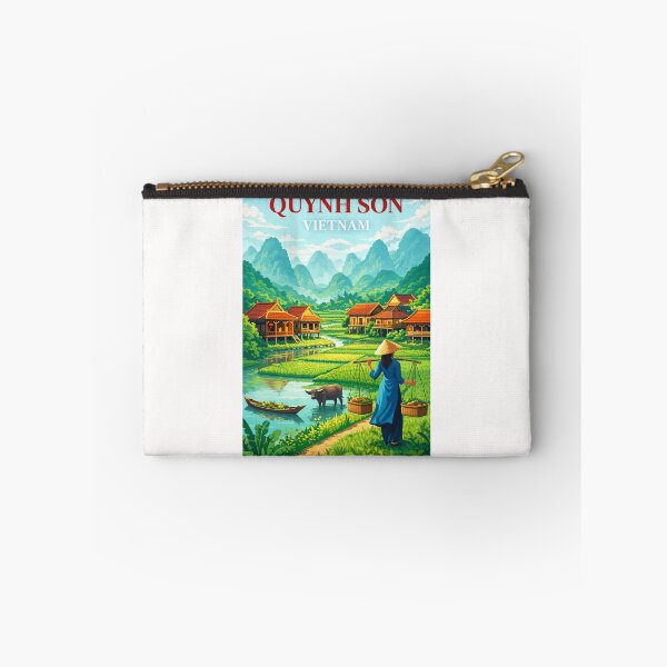 Item preview, Quynh Son Vietnam Bac Son Valley Tay Village River Landscape designed and sold by Places On Earth.