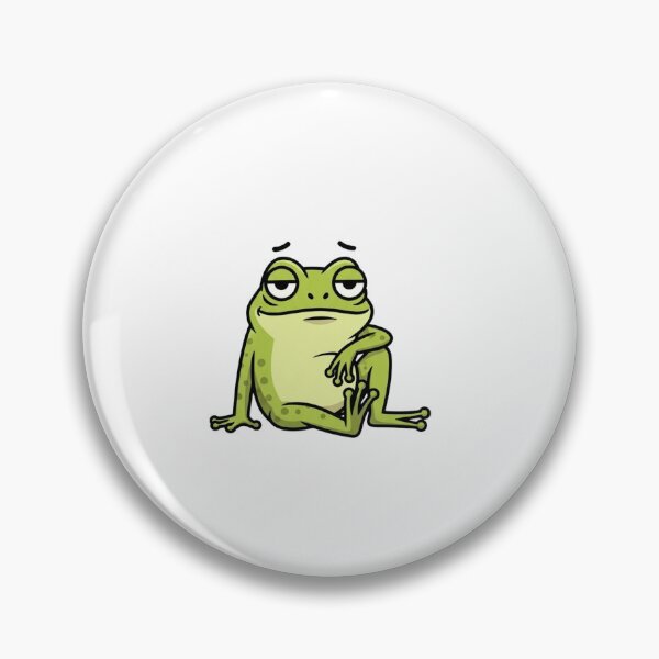 Item preview, Done With Everything Frog Sticker | Unimpressed Tired Frog Meme Cartoon designed and sold by MMK1SHOP.