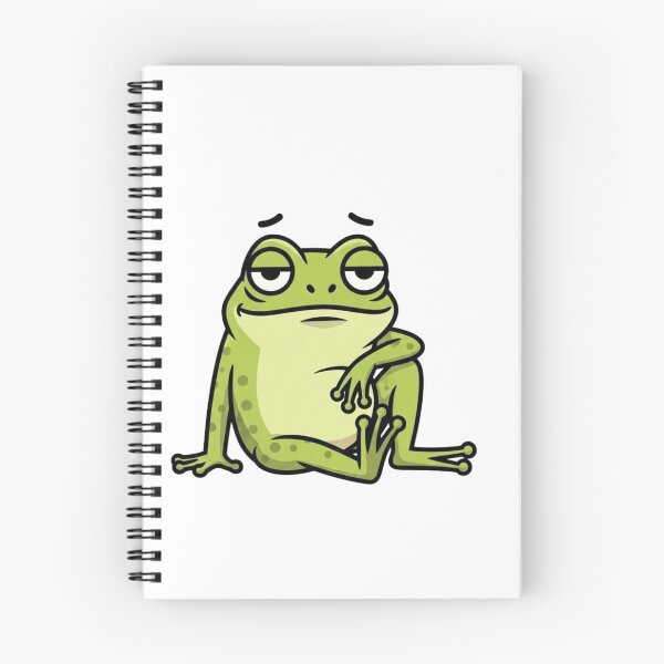 Item preview, Done With Everything Frog Sticker | Unimpressed Tired Frog Meme Cartoon designed and sold by MMK1SHOP.