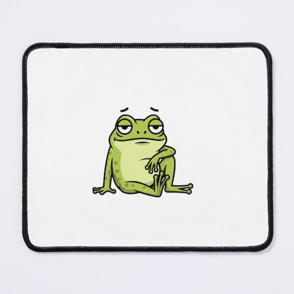 Item preview, Done With Everything Frog Sticker | Unimpressed Tired Frog Meme Cartoon designed and sold by MMK1SHOP.