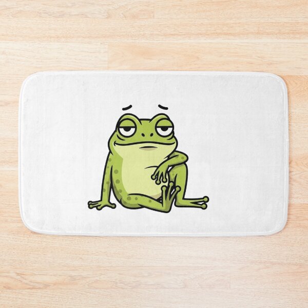 Item preview, Done With Everything Frog Sticker | Unimpressed Tired Frog Meme Cartoon designed and sold by MMK1SHOP.