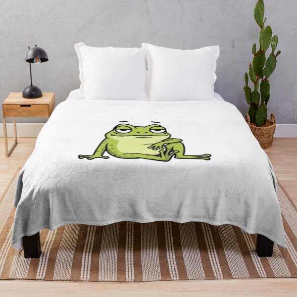 Item preview, Done With Everything Frog Sticker | Unimpressed Tired Frog Meme Cartoon designed and sold by MMK1SHOP.