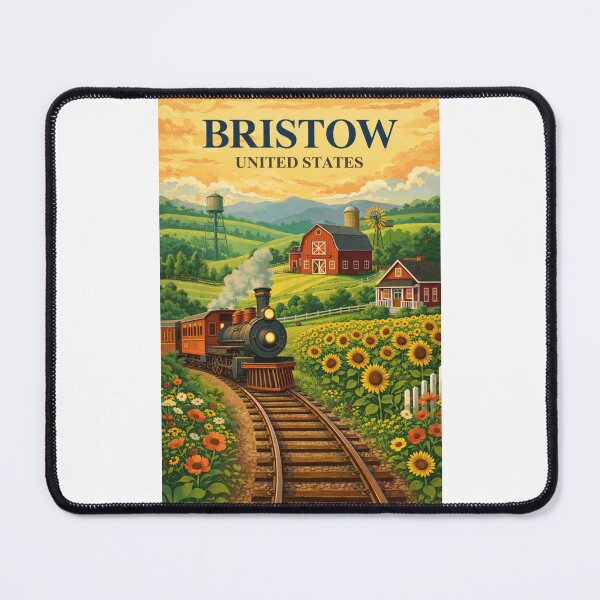 Item preview, Bristow United States Oklahoma Prairie Railroad Farm Heritage Town designed and sold by Places On Earth.