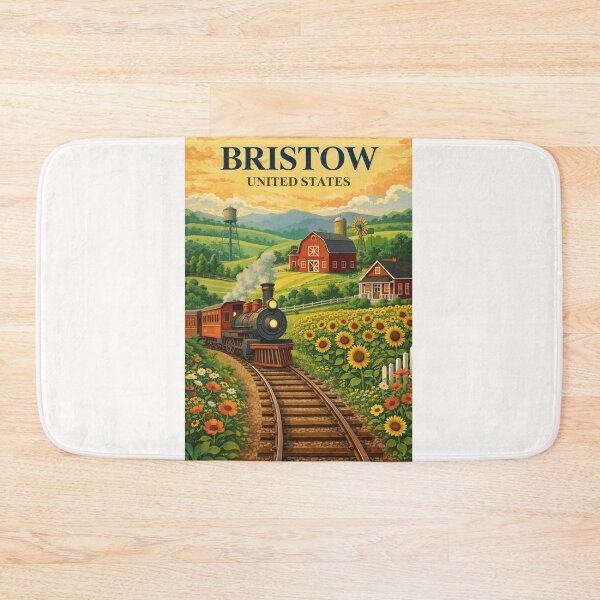 Item preview, Bristow United States Oklahoma Prairie Railroad Farm Heritage Town designed and sold by Places On Earth.