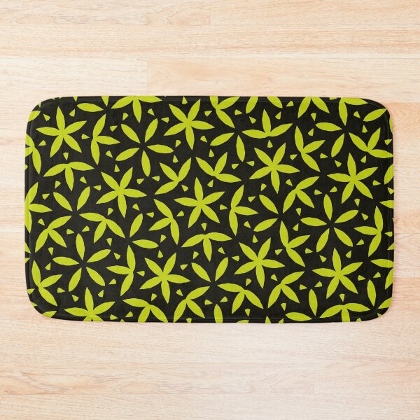 Item preview, Modern Flower Pattern Artwork 02 Color 03 black & yellow designed and sold by Stefanie Boike.