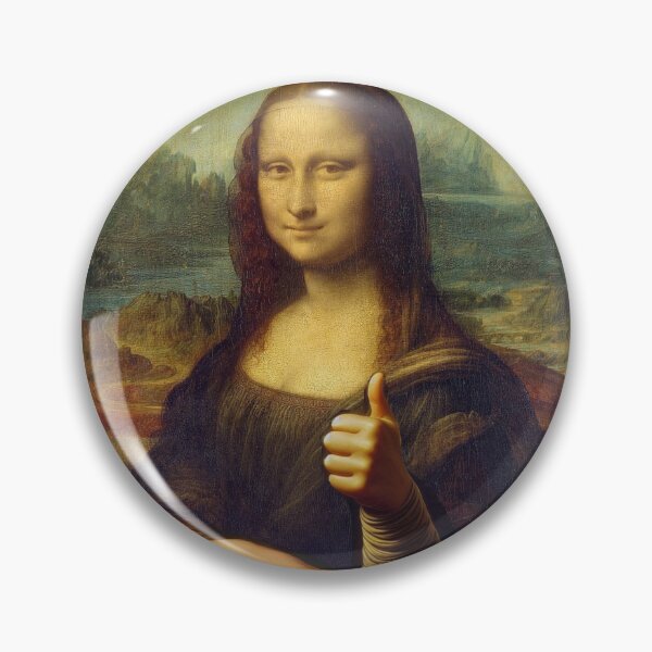 Item preview, Mona Lisa OK Life is Good Leonardo Da Vinci Art parody designed and sold by ArtUnova.