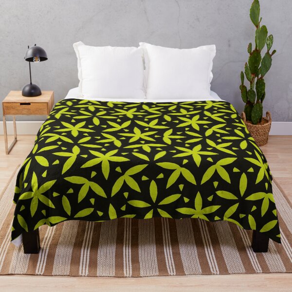Item preview, Modern Flower Pattern Artwork 02 Color 03 black & yellow designed and sold by Stefanie Boike.