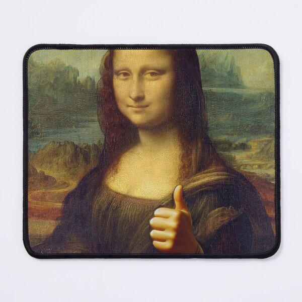 Item preview, Mona Lisa OK Life is Good Leonardo Da Vinci Art parody designed and sold by ArtUnova.