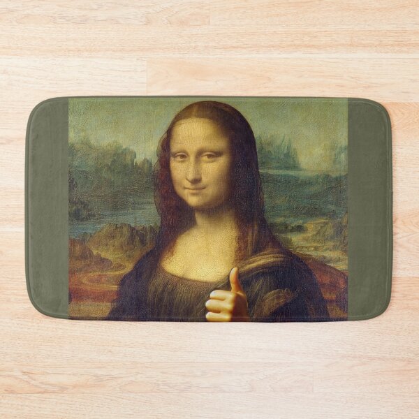 Item preview, Mona Lisa OK Life is Good Leonardo Da Vinci Art parody designed and sold by ArtUnova.