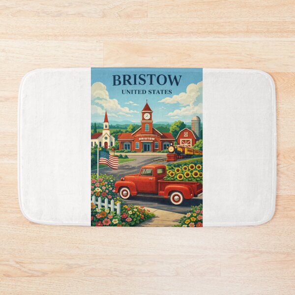Item preview, Bristow Oklahoma Route 66 Railroad Depot Sunflower Farm Heritage Town designed and sold by Places On Earth.