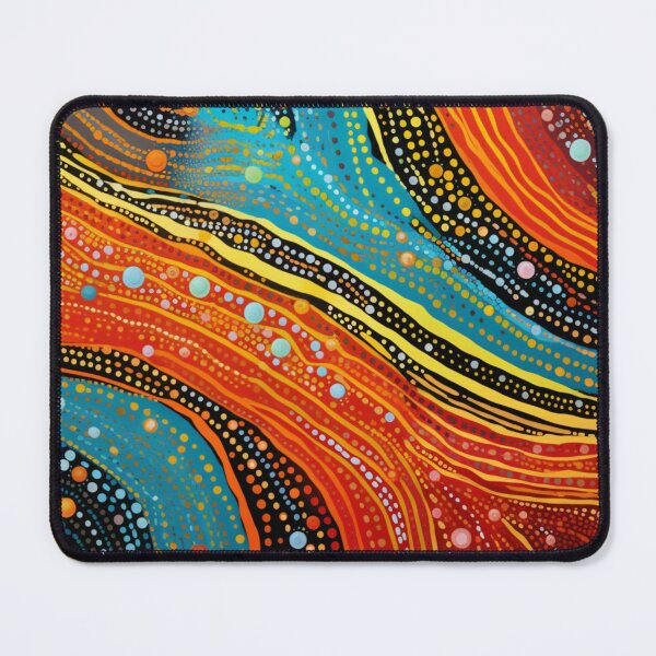 Item preview, Aboriginal Inspired Dot Art - Water and Lava Rivers designed and sold by GrinGalore.