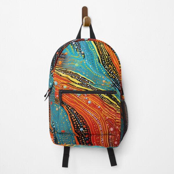 Item preview, Aboriginal Inspired Dot Art - Water and Lava Rivers designed and sold by GrinGalore.