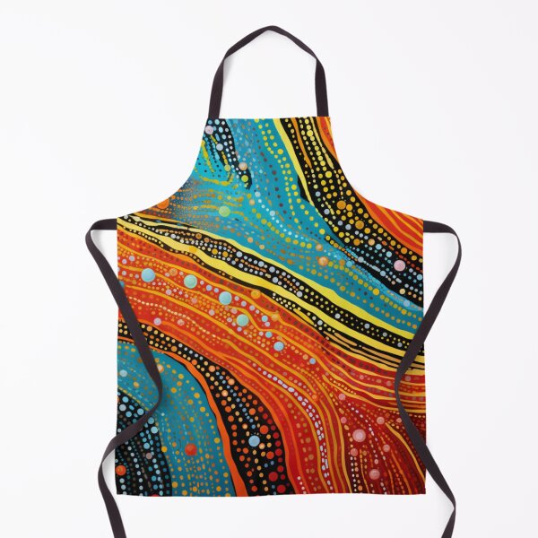 Item preview, Aboriginal Inspired Dot Art - Water and Lava Rivers designed and sold by GrinGalore.