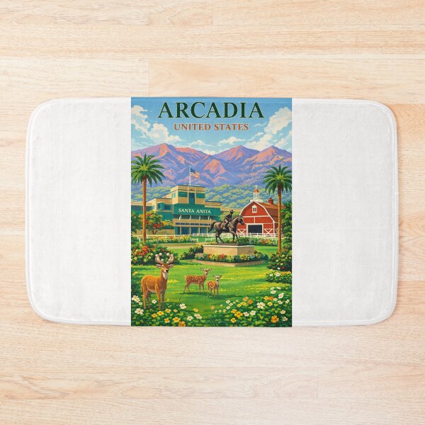 Item preview, Arcadia California Santa Anita Racetrack San Gabriel Valley Landmark designed and sold by Places On Earth.