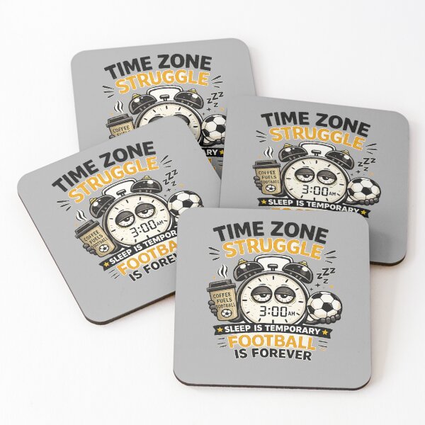 Item preview, Time Zone Struggle Funny Football Fan 3AM Match Soccer Meme FIFA Shirt designed and sold by warlistop.
