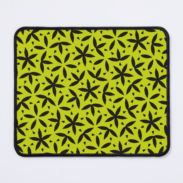 Item preview, Modern Flower Pattern Artwork 02 Color 04 yellow & black designed and sold by Stefanie Boike.