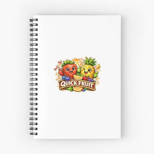 Item preview, Quick Fruit Cute Sticker | Funny Kawaii Strawberry Pineapple Design | Fresh Fruit Cartoon Sticker designed and sold by Ishratparween11.