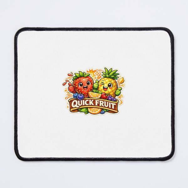 Item preview, Quick Fruit Cute Sticker | Funny Kawaii Strawberry Pineapple Design | Fresh Fruit Cartoon Sticker designed and sold by Ishratparween11.
