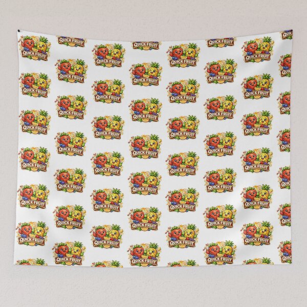 Item preview, Quick Fruit Cute Sticker | Funny Kawaii Strawberry Pineapple Design | Fresh Fruit Cartoon Sticker designed and sold by Ishratparween11.