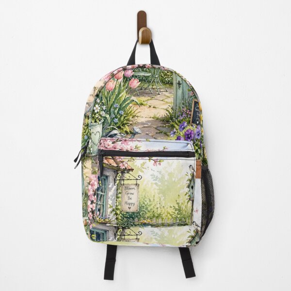 Item preview, Whimsical Spring Garden Watercolor Art, Cottagecore Floral Illustration, Small Garden Big Joy Wall Art, Botanical Nature Print, Pastel Aesthetic Decor designed and sold by Bhaskar Digital Art.