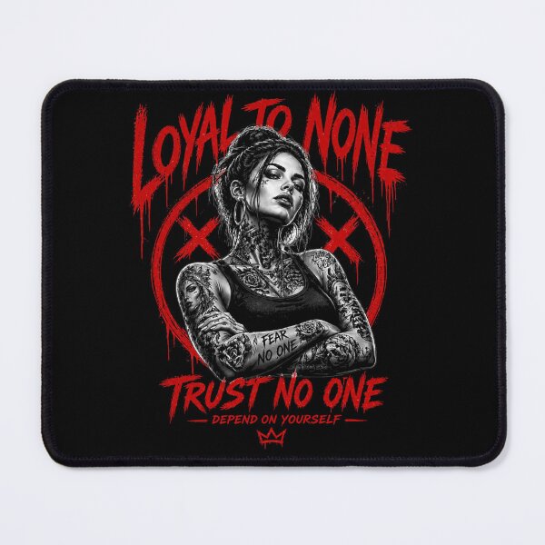 Item preview, Trust No One Shirt | Loyal To None Graphic Tee | Dark Streetwear Tattoo Girl Aesthetic designed and sold by ThreadTheory976.