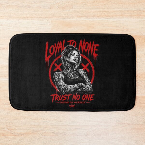 Item preview, Trust No One Shirt | Loyal To None Graphic Tee | Dark Streetwear Tattoo Girl Aesthetic designed and sold by TheClockOutClub.