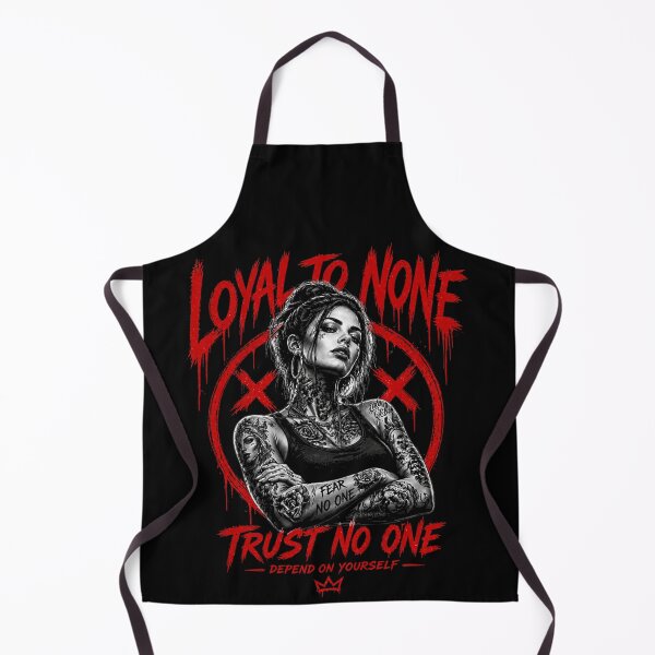 Item preview, Trust No One Shirt | Loyal To None Graphic Tee | Dark Streetwear Tattoo Girl Aesthetic designed and sold by TheClockOutClub.