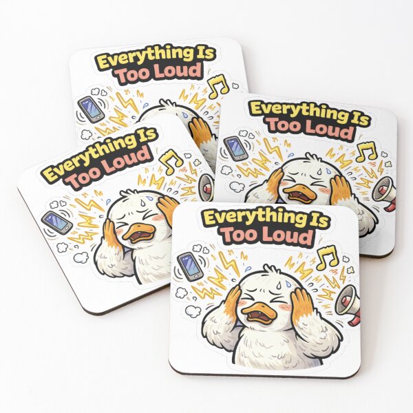 Item preview, Funny Duck Sensory Overload Anxiety Sticker Gift designed and sold by Gentlestate.