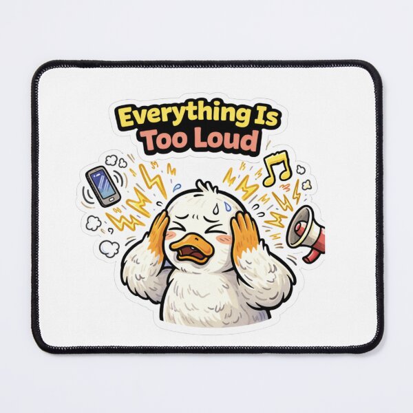 Item preview, Funny Duck Sensory Overload Anxiety Sticker Gift designed and sold by Gentlestate.