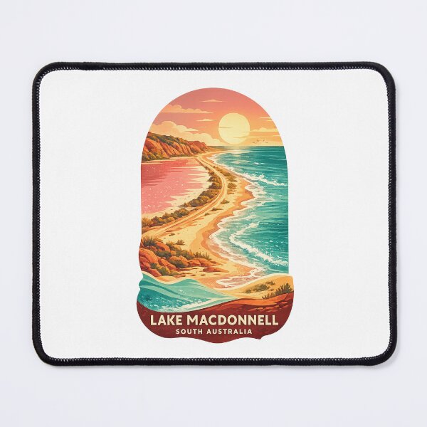 Item preview, Lake MacDonnell South Australia Eyre Peninsula Pink Lake Coastline designed and sold by Places On Earth.