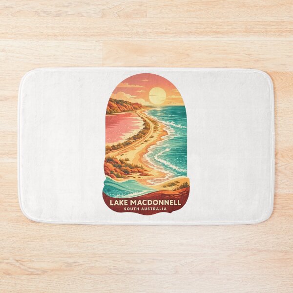 Item preview, Lake MacDonnell South Australia Eyre Peninsula Pink Lake Coastline designed and sold by Places On Earth.
