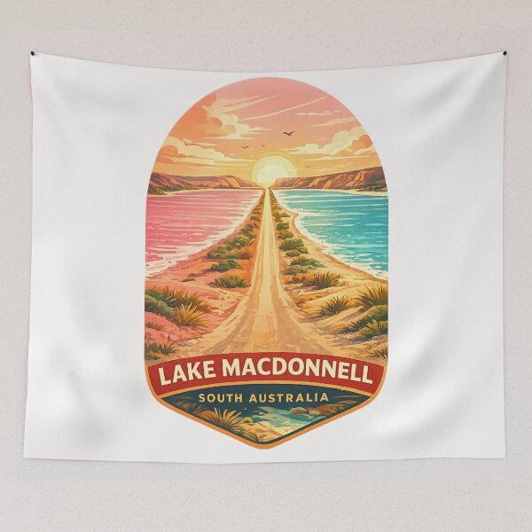 Item preview, Lake MacDonnell South Australia Penong Pink Lake Nullarbor Scenic Route designed and sold by Places On Earth.