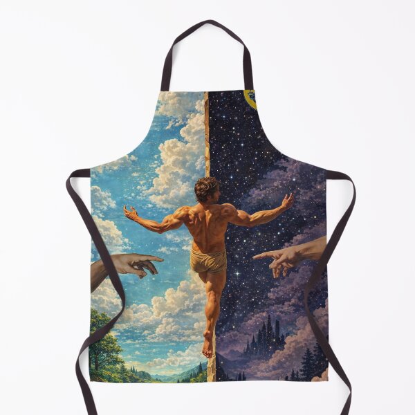 Item preview, Celestial Balance - Creation of Adam Mythological Dualism Art designed and sold by RumiRogue.