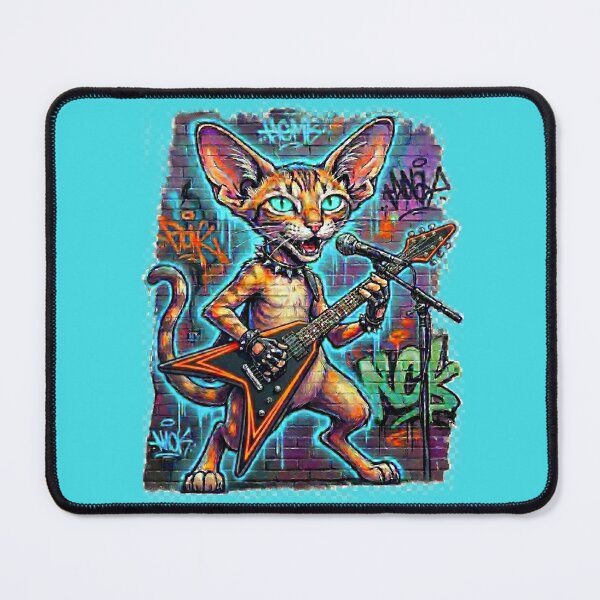Item preview, Ginger cat guitarist. designed and sold by design7mylavica.