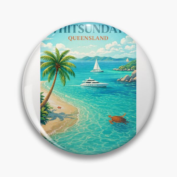 Item preview, Whitsundays Queensland Great Barrier Reef Whitehaven Beach Island Passage designed and sold by Places On Earth.